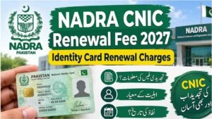 CNIC Renewal Fee 2027