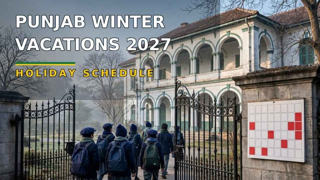 Punjab Winter Vacations 2027 Holiday Schedule